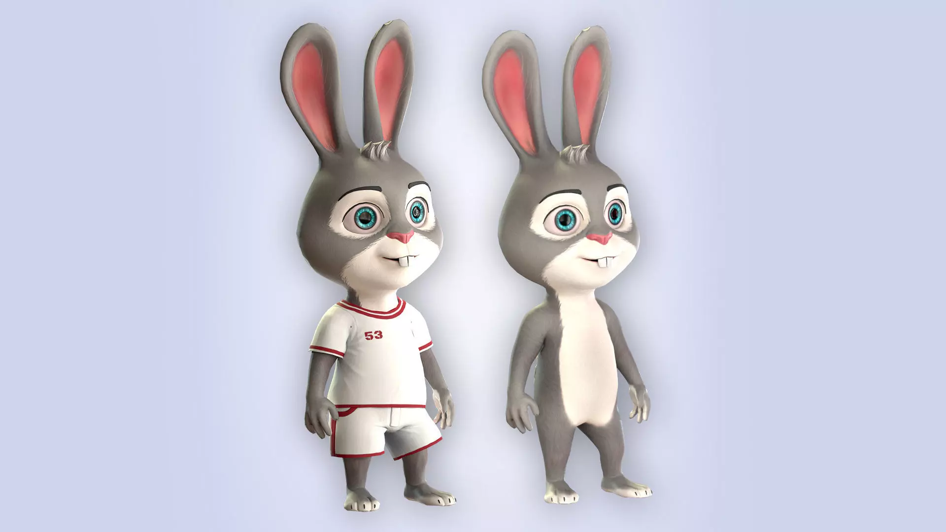 Cartoon Bunny 3D Model Collection_0