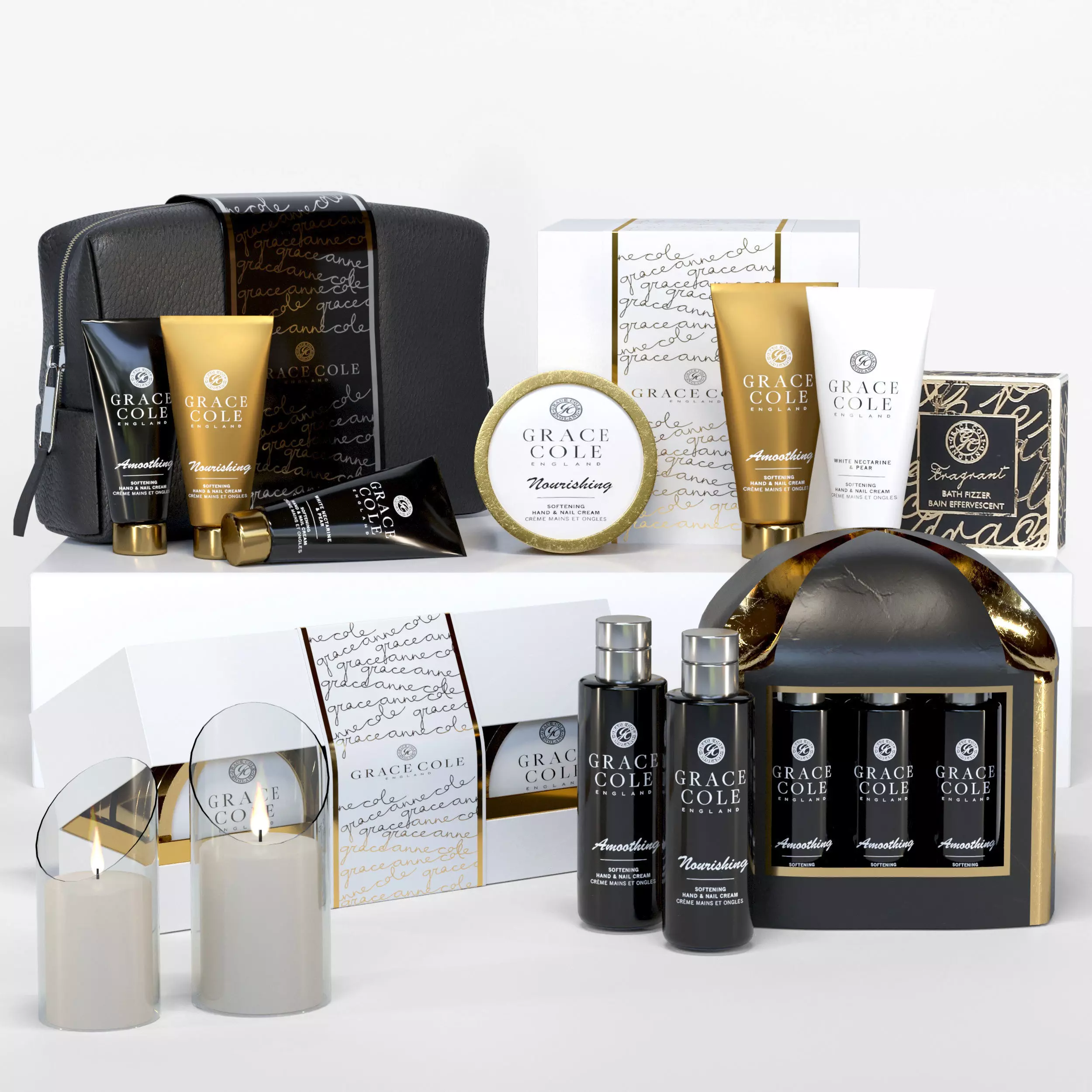Luxury cosmetics set 32 3D model