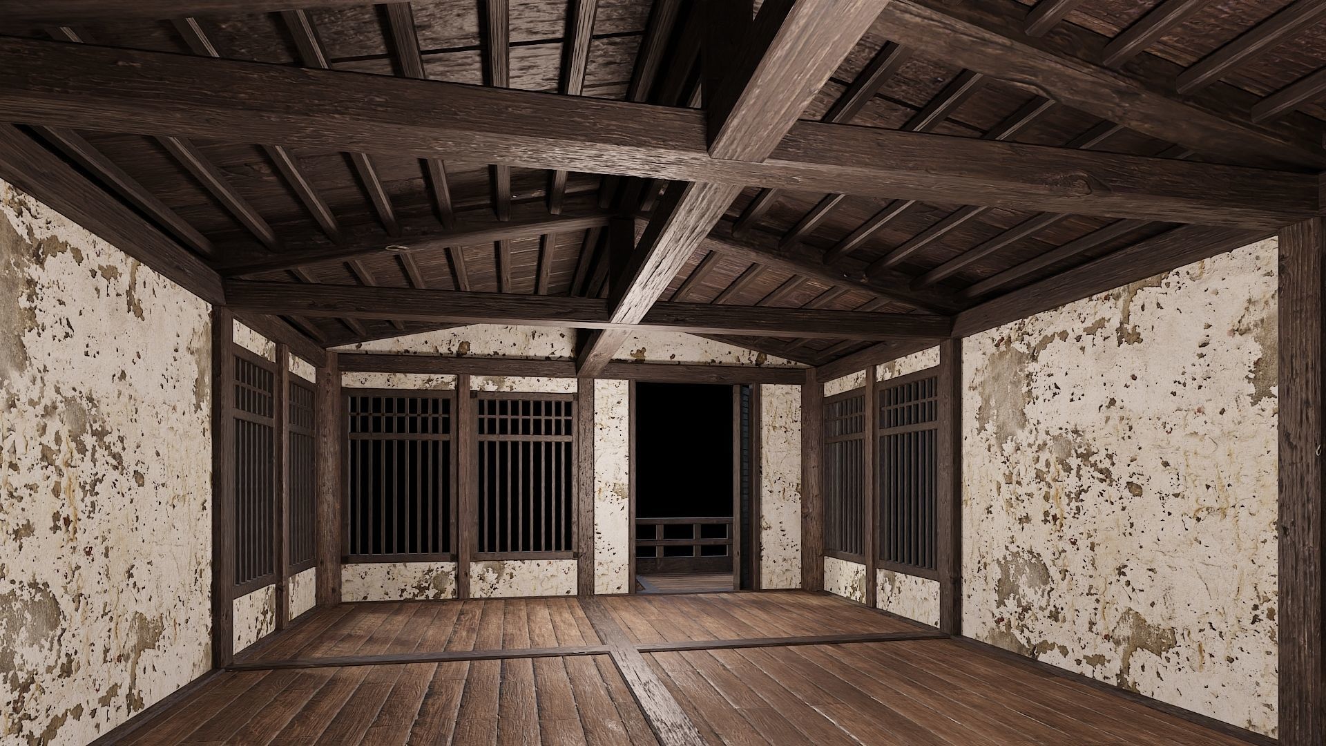 Medieval Houses 35- 4K Textures Game Ready Low-poly 3D model_3