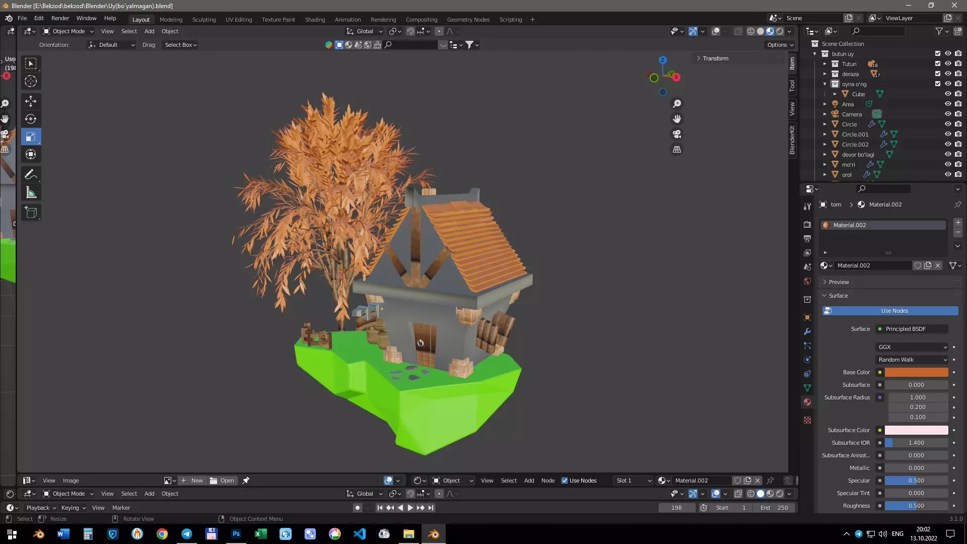 Simple house 3D model_0