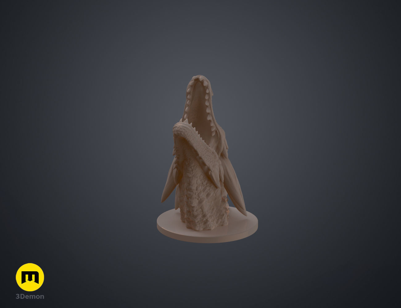 Dragon Head Stylus Stand - Game of Thrones 3D print model_6