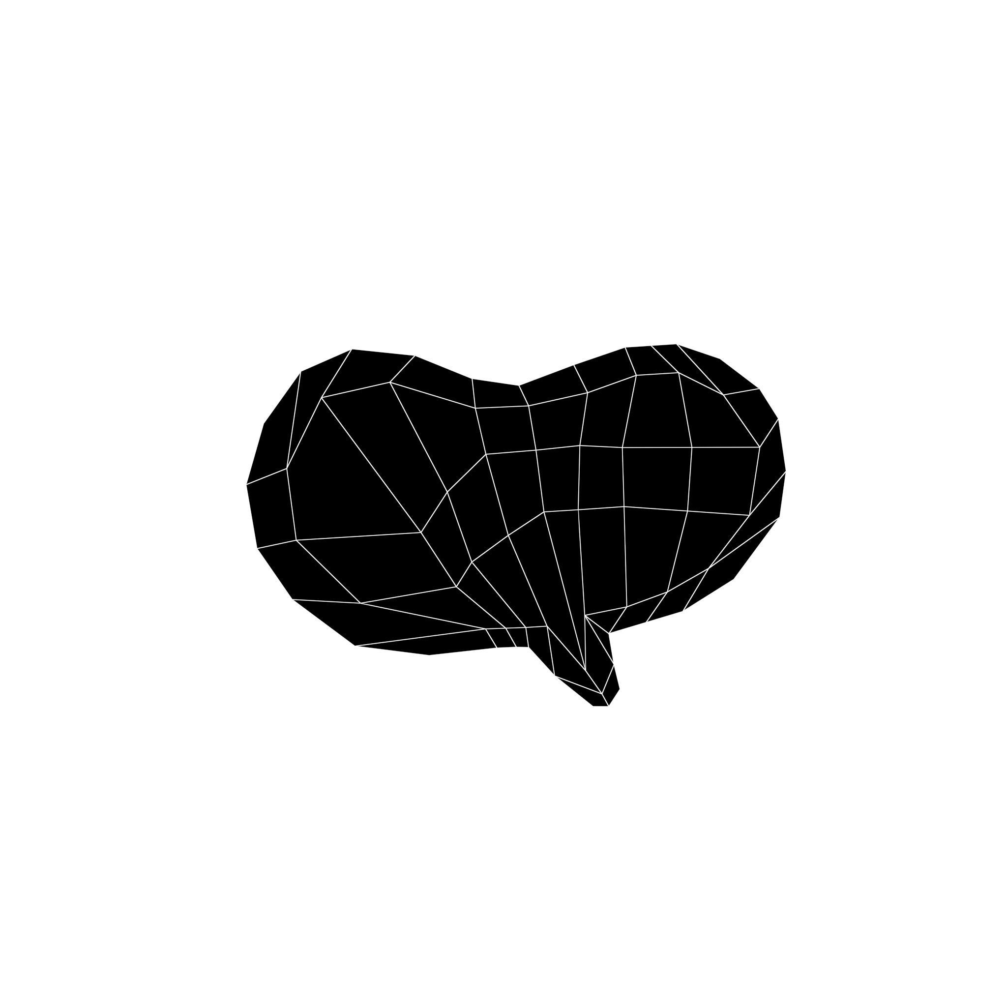 Speech Balloon v13 001 Low-poly 3D model_5