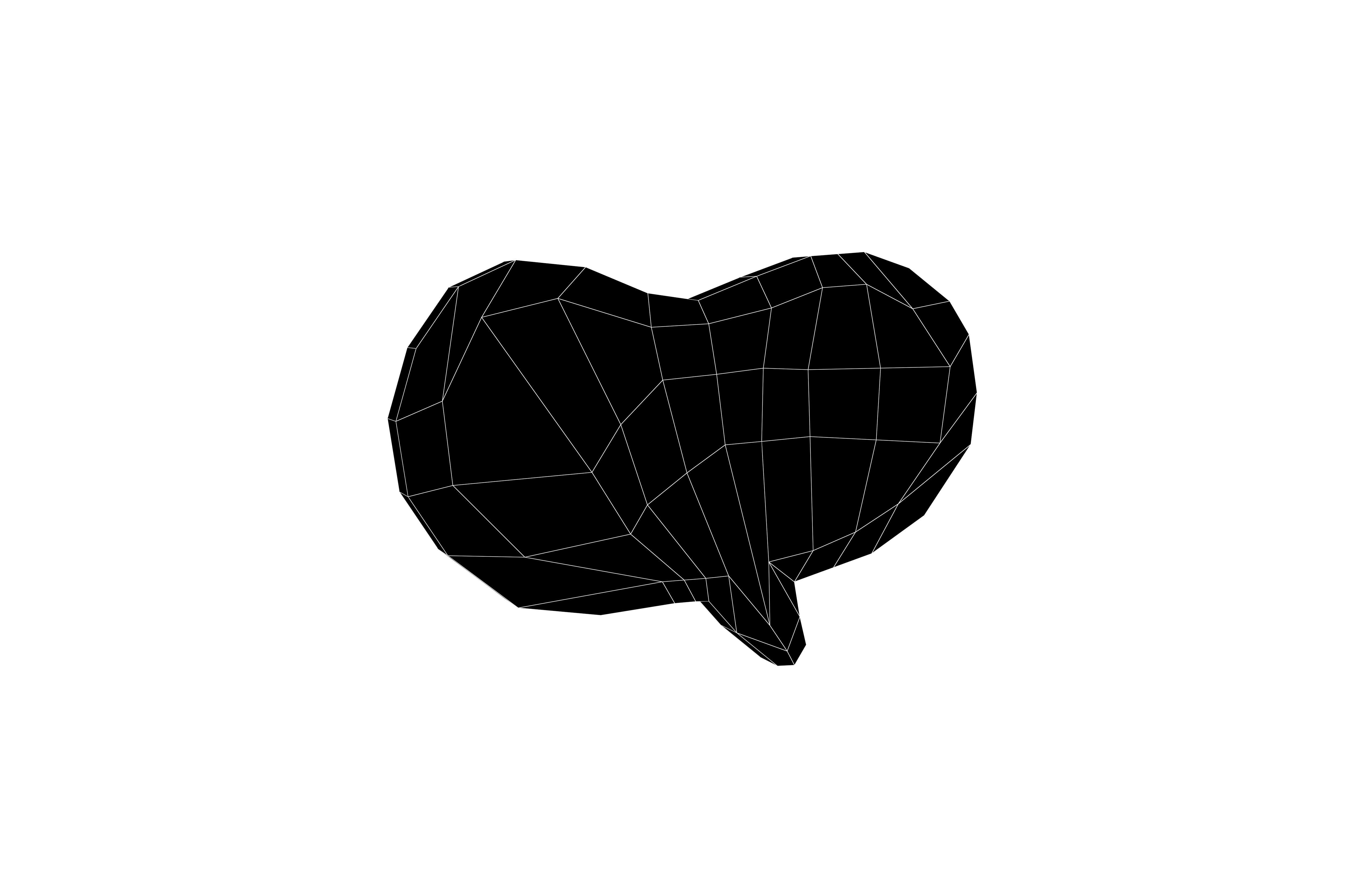 Speech Balloon v13 001 Low-poly 3D model_6