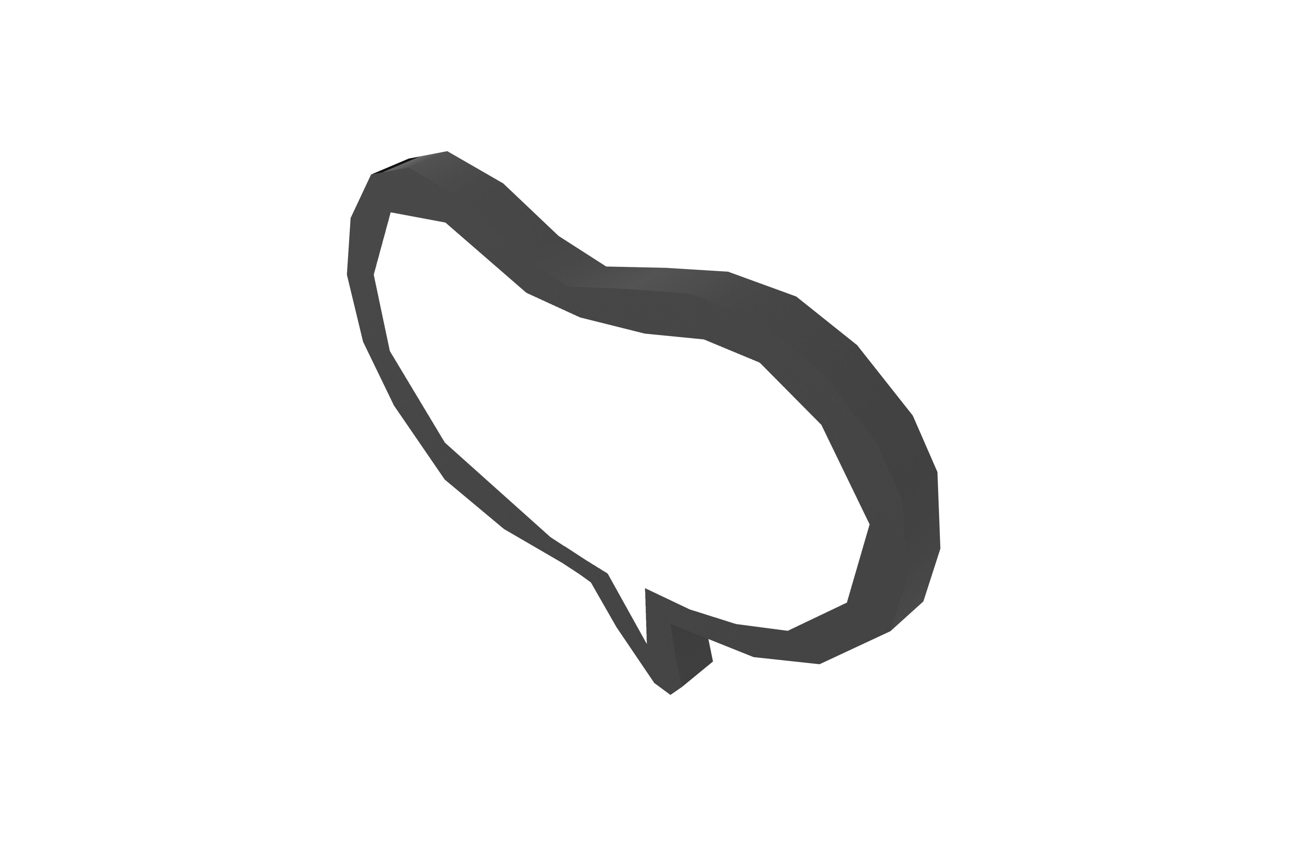 Speech Balloon v13 001 Low-poly 3D model_2