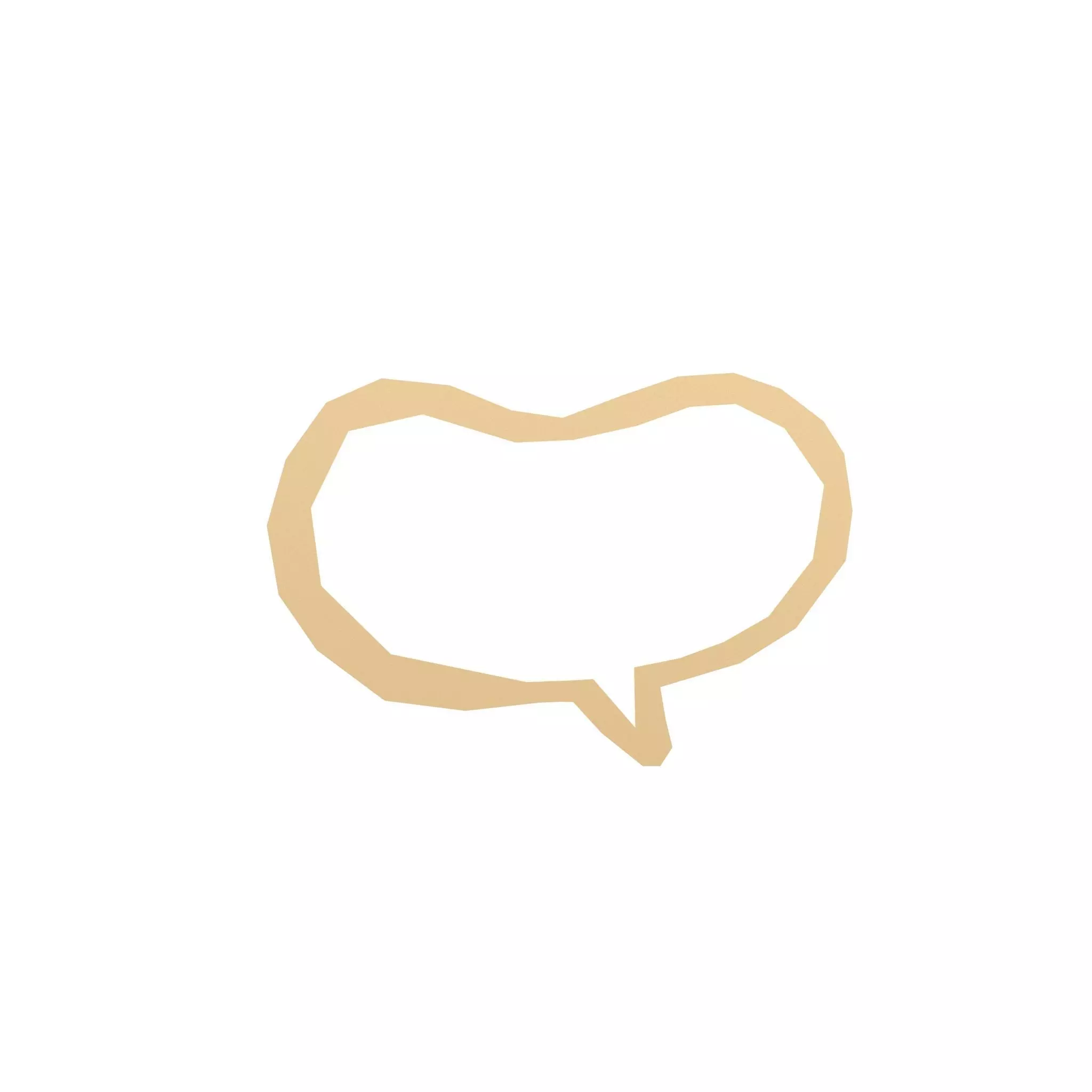 Speech Balloon v13 002 Low-poly 3D model_0