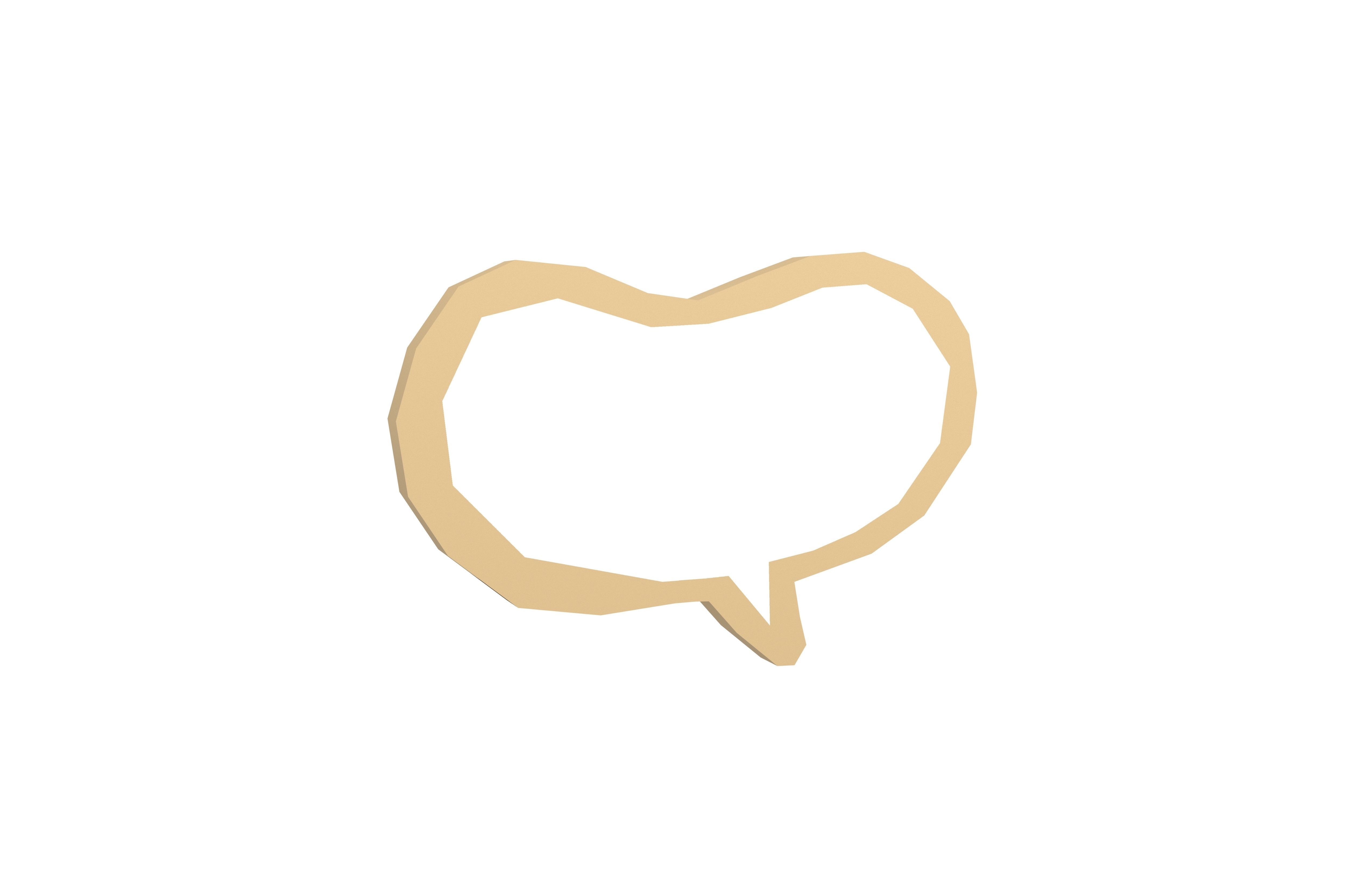 Speech Balloon v13 002 Low-poly 3D model_2