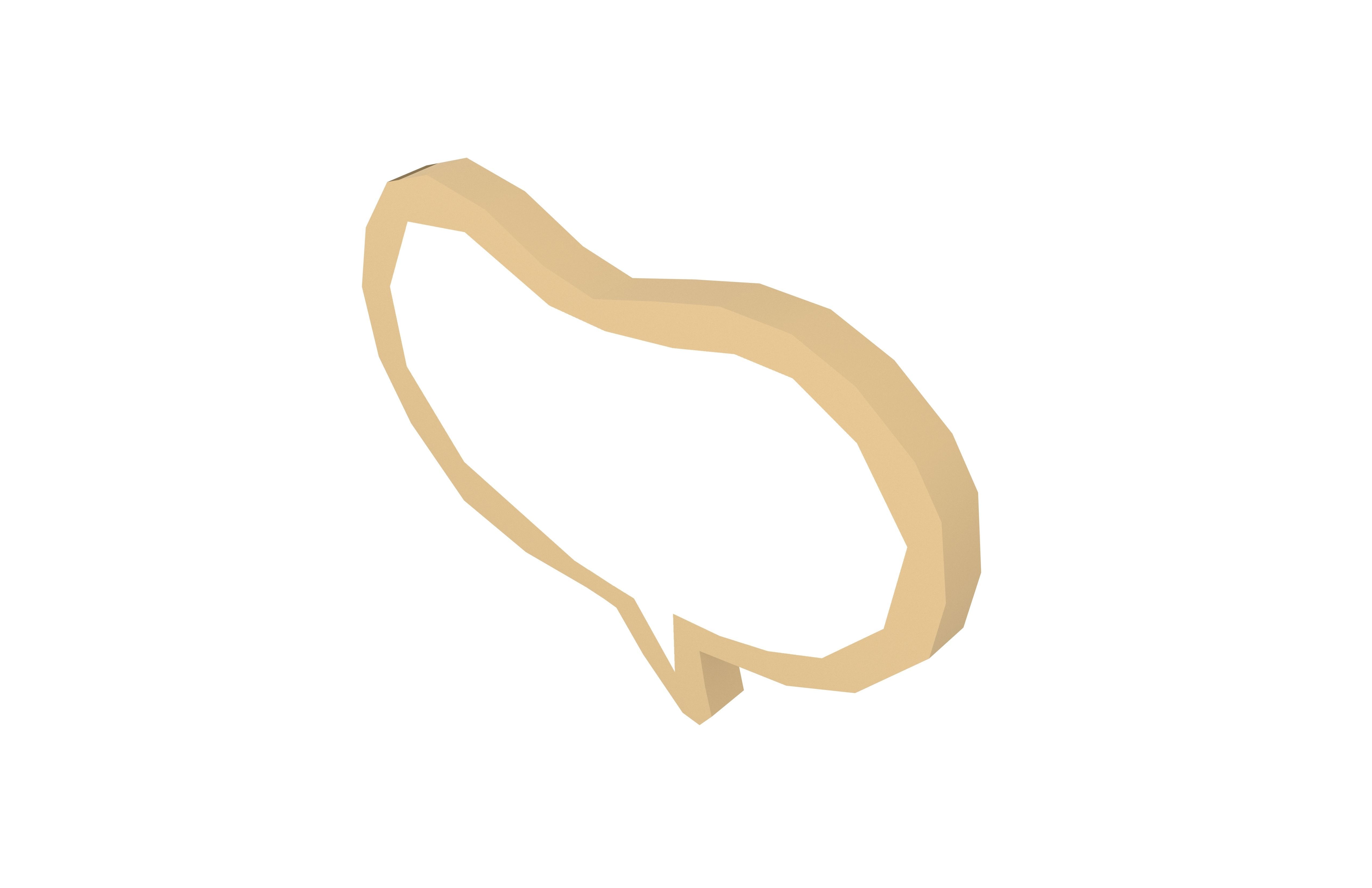 Speech Balloon v13 002 Low-poly 3D model_3