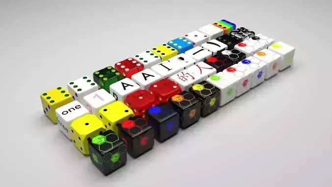 Dices Set 3D print model