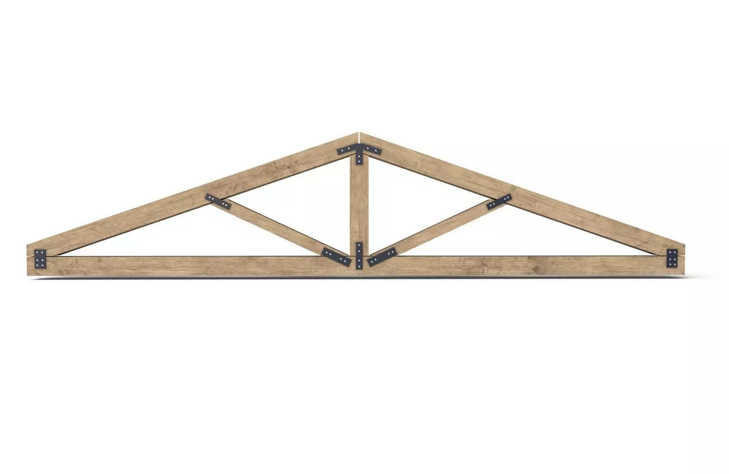 Wooden Roof Truss 02 Low-poly 3D model