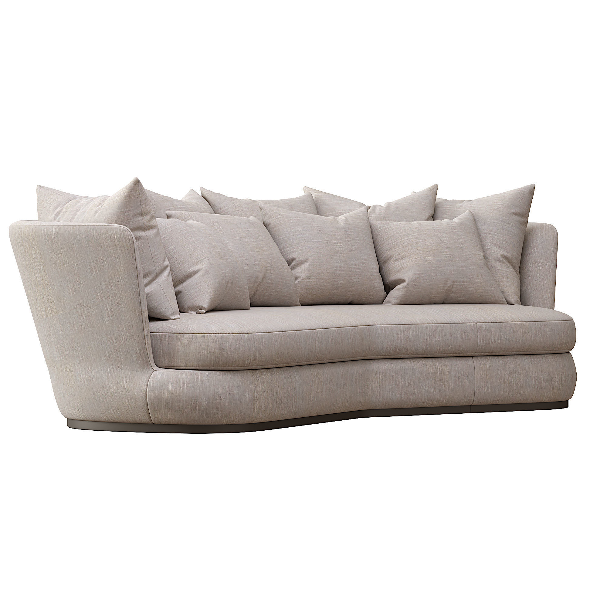 Apollo sofa  Low-poly 3D model_4