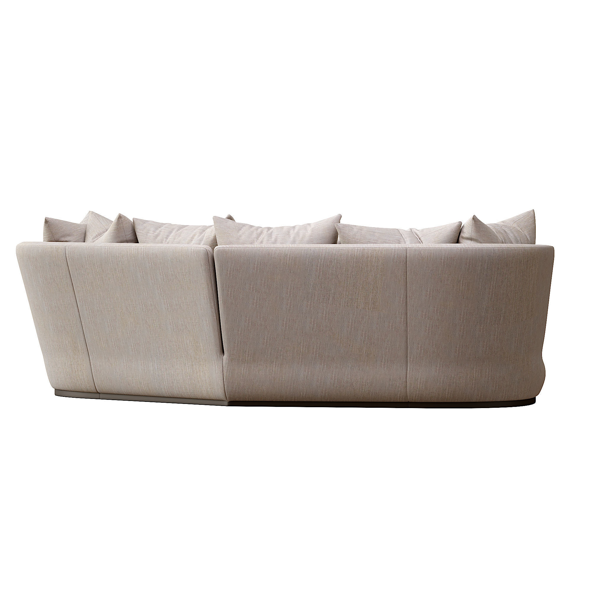 Apollo sofa  Low-poly 3D model_3