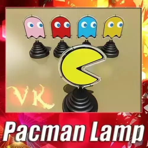 Table Lamp Pacman Ghost