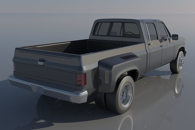 Chevrolet K30 Crew Cab 1975  3D print model 5