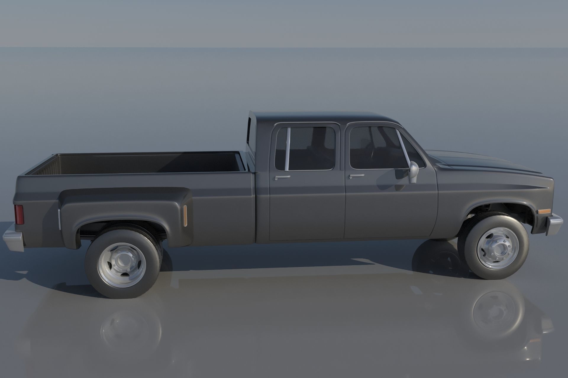 Chevrolet K30 Crew Cab 1975  3D print model_6
