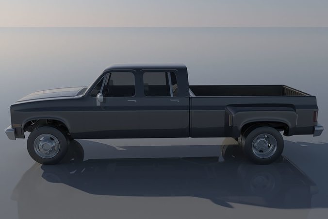Chevrolet K30 Crew Cab 1975  3D print model 3