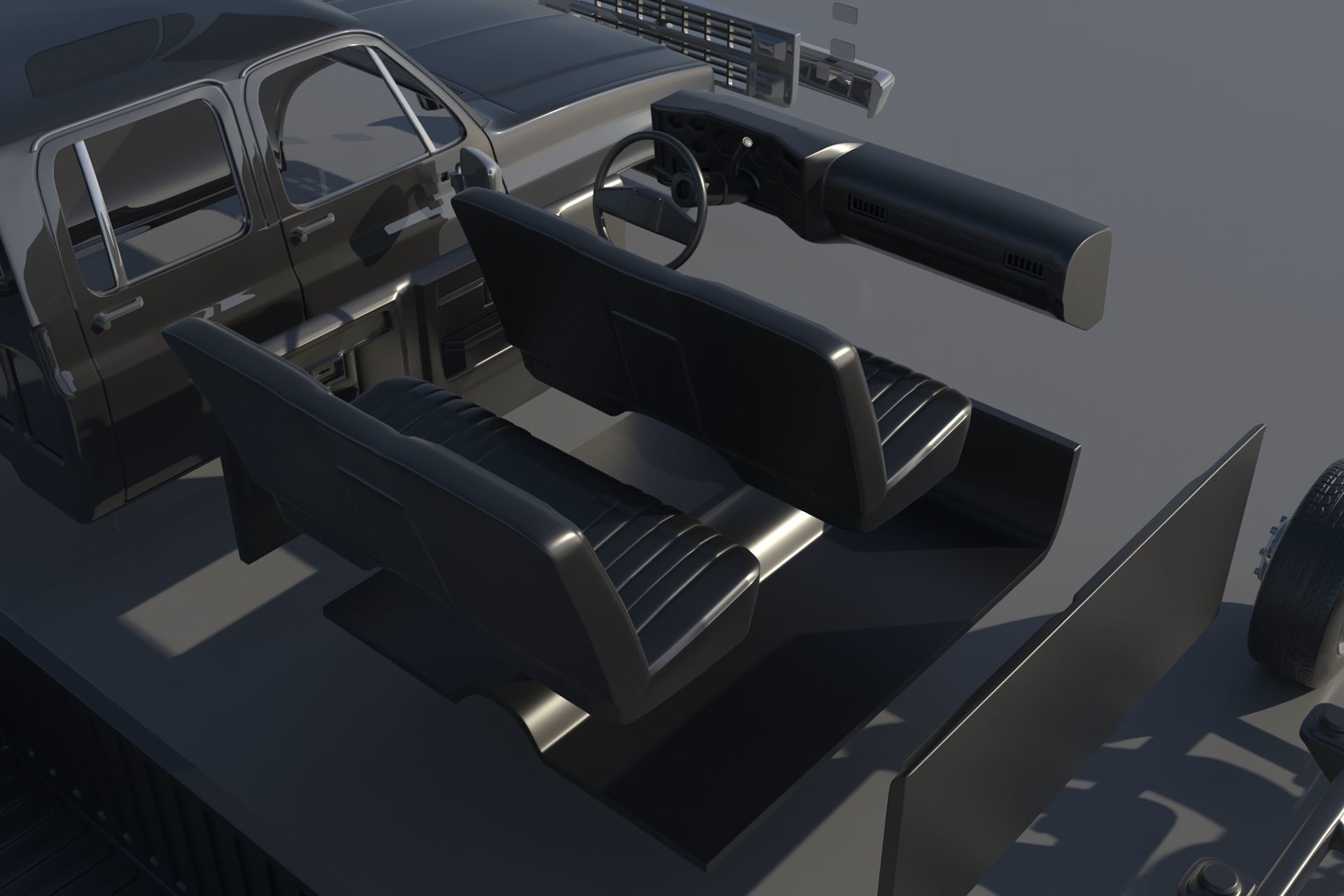 Chevrolet K30 Crew Cab 1975  3D print model_18