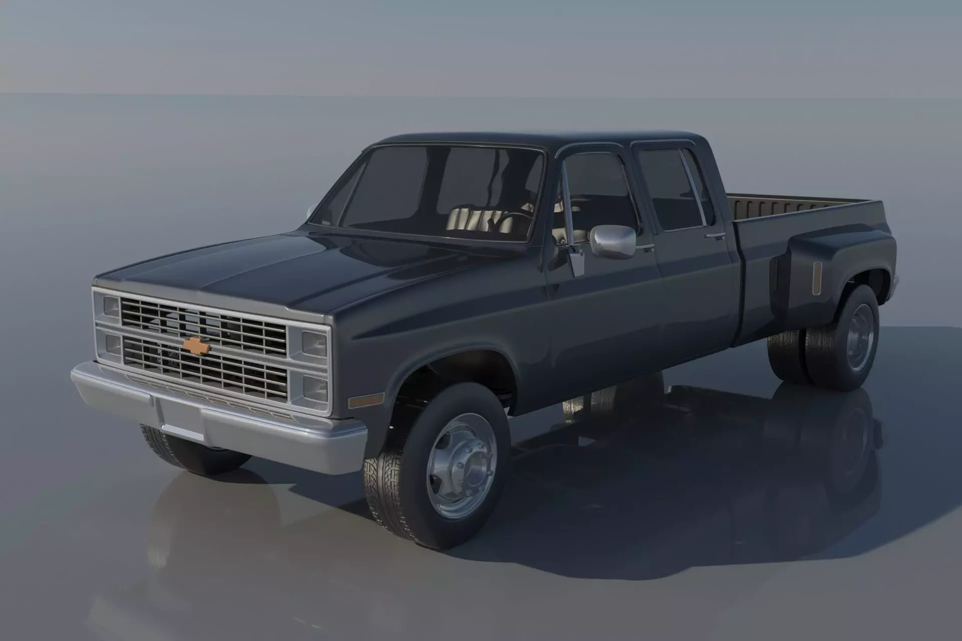Chevrolet K30 Crew Cab 1975  3D print model_0