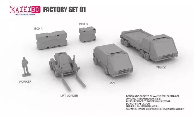 Kaiei factory set 1 3D print model