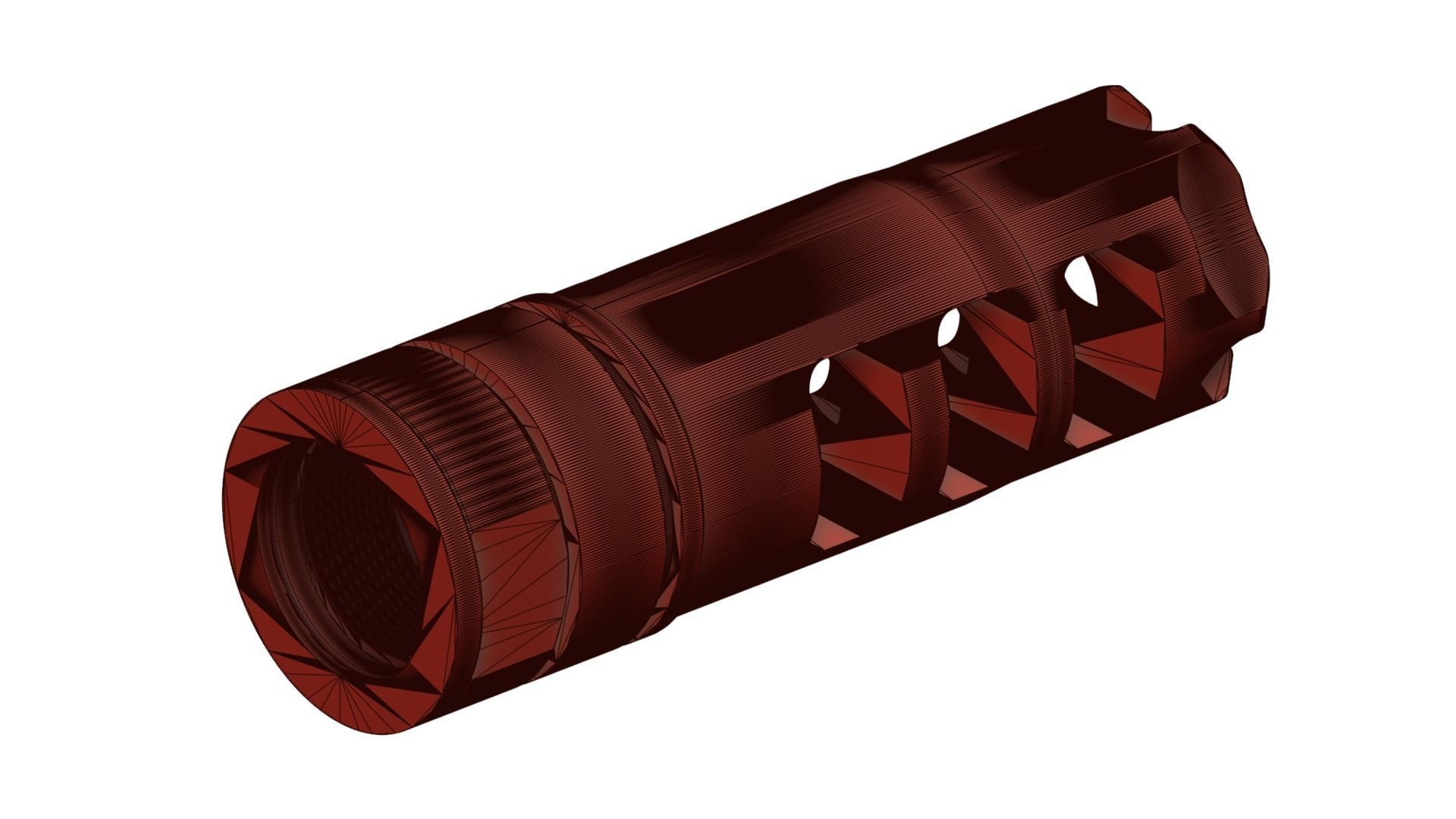 Muzzle Brake Lantac Dragon 3D model_8
