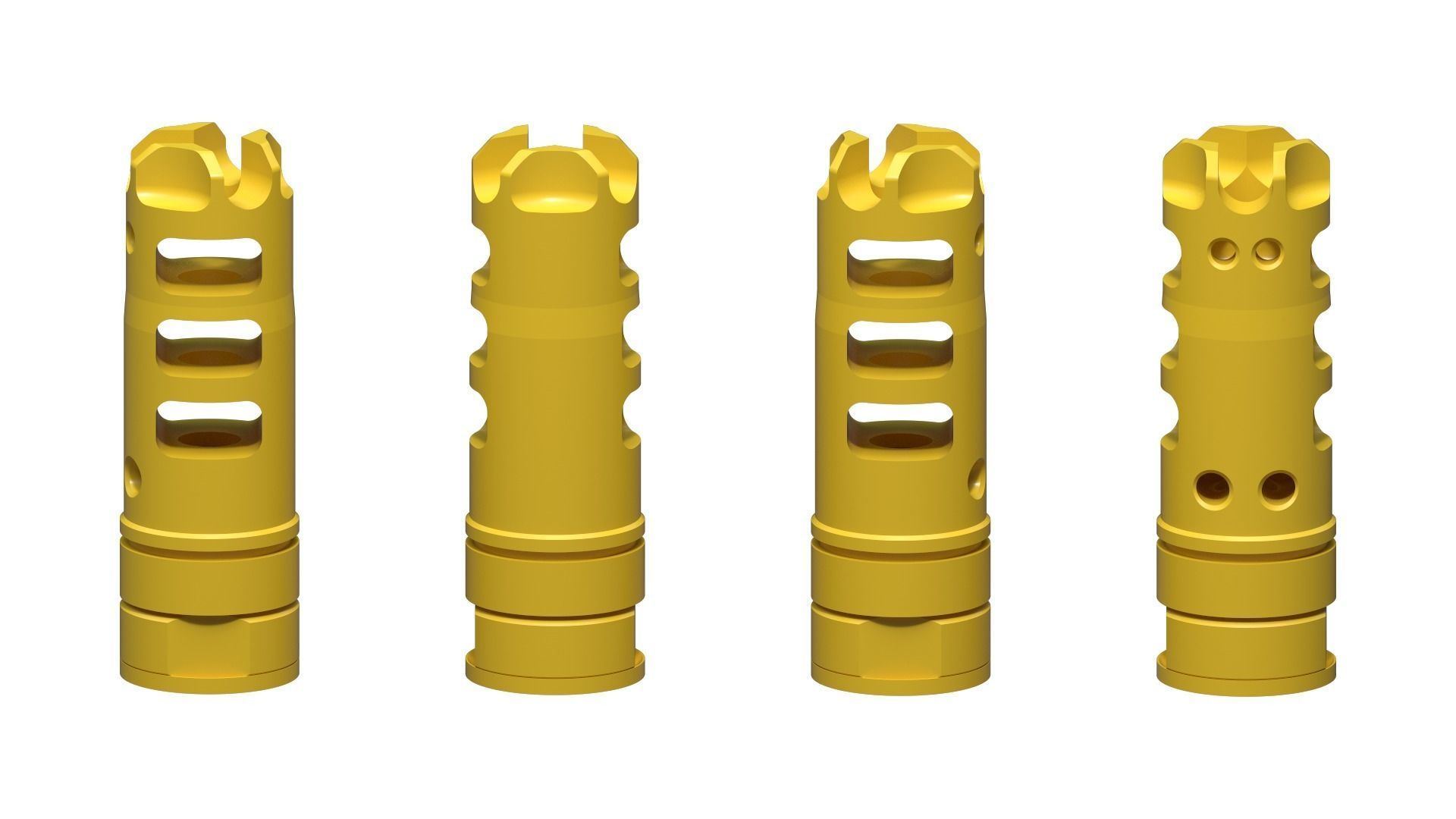 Muzzle Brake Lantac Dragon 3D model_2