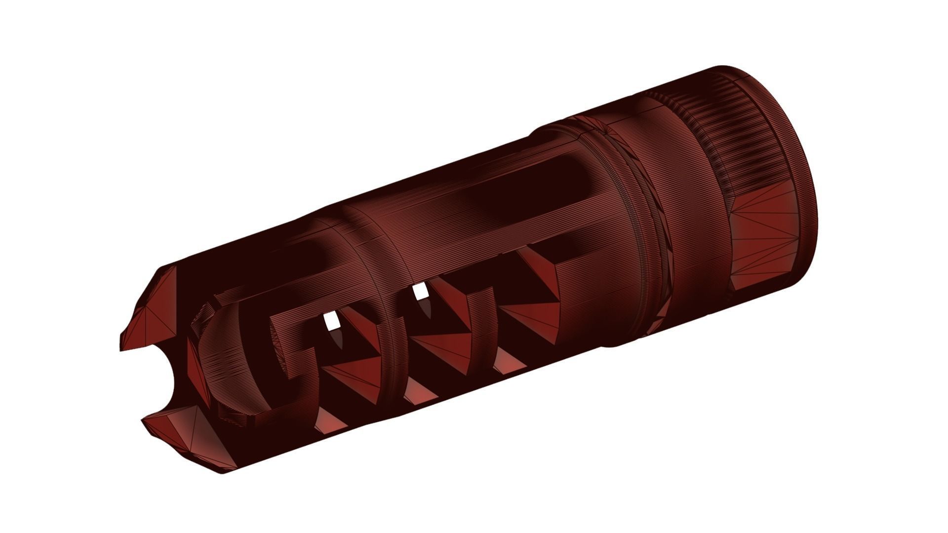 Muzzle Brake Lantac Dragon 3D model_6