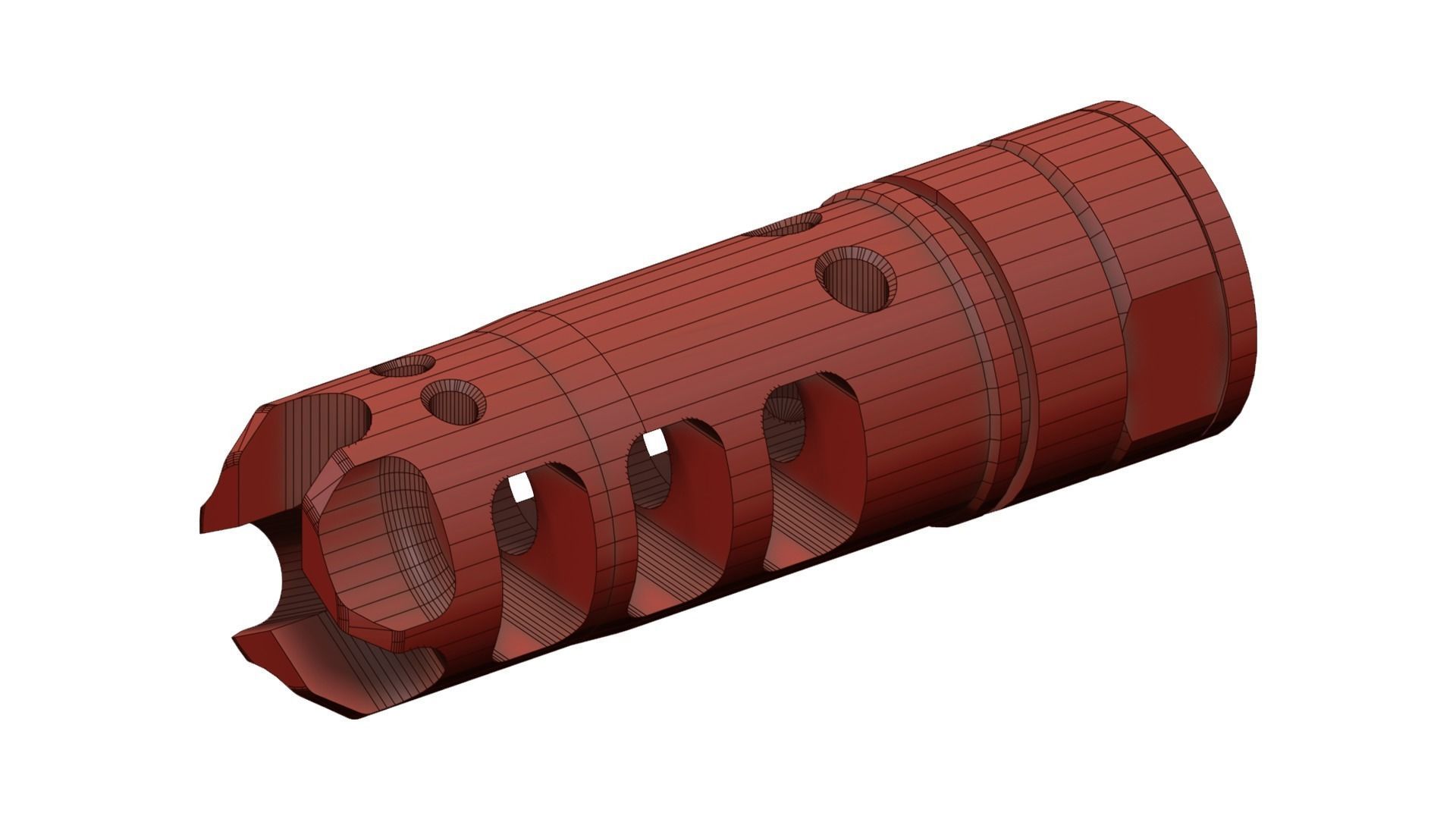 Muzzle Brake Lantac Dragon 3D model_5