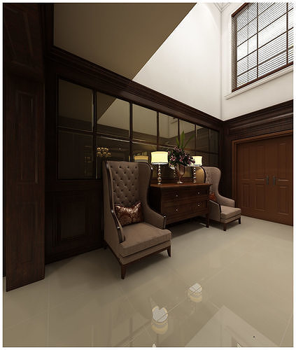 big house decoration 3D model 2
