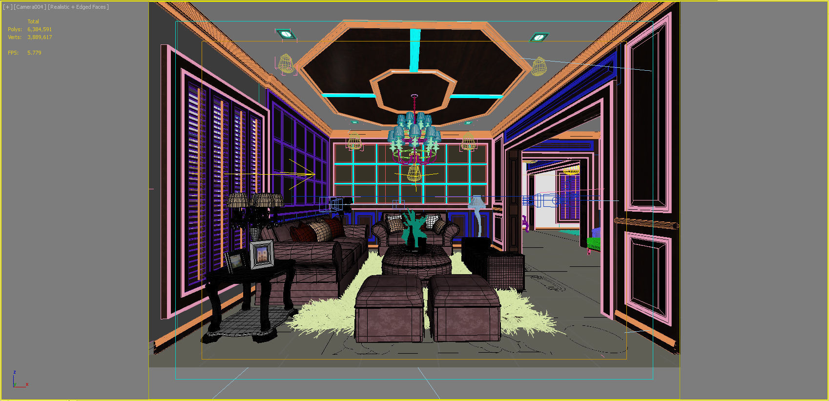 big house decoration 3D model CGTrader