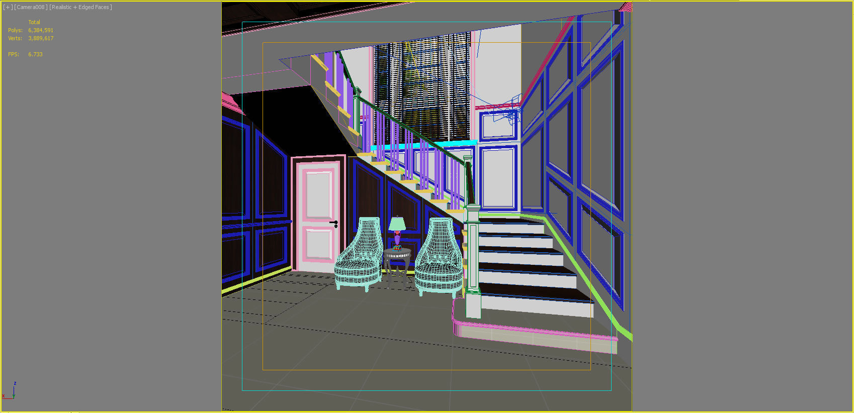 big house decoration 3D model CGTrader