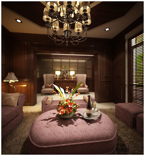 big house decoration 3D model 5