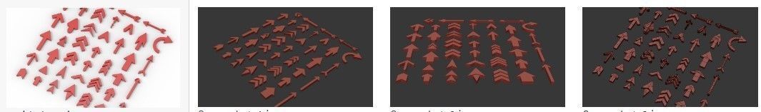 arrow collection arrows 3D model