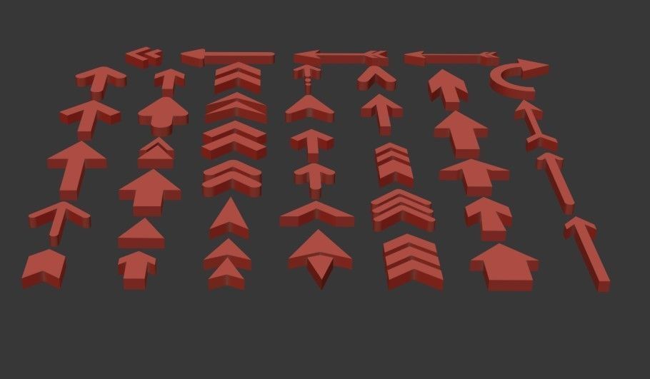 arrow collection arrows 3D model