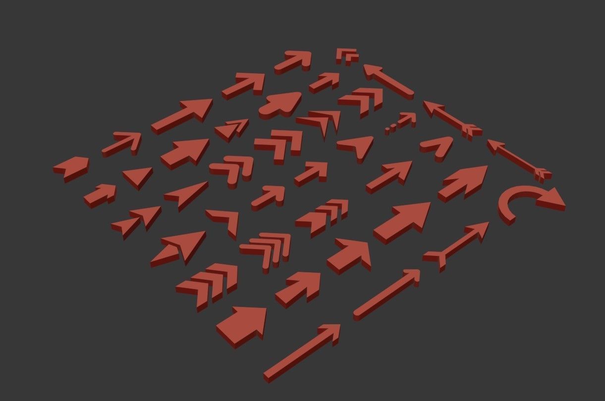 arrow collection arrows 3D model