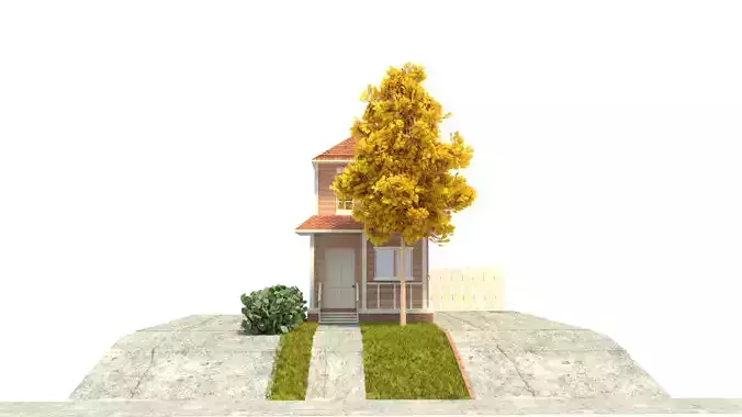 House with tree