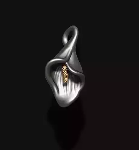 Calla Lily pendant 3D print model