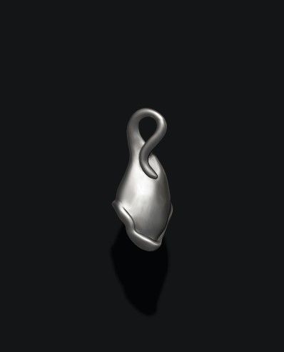 Calla Lily pendant 3D print model_5