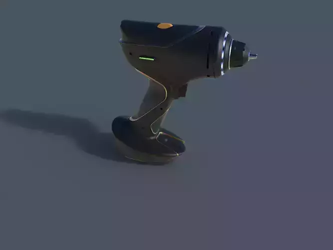 Drill robotic vacuum cleaner