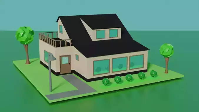 House Low poly
