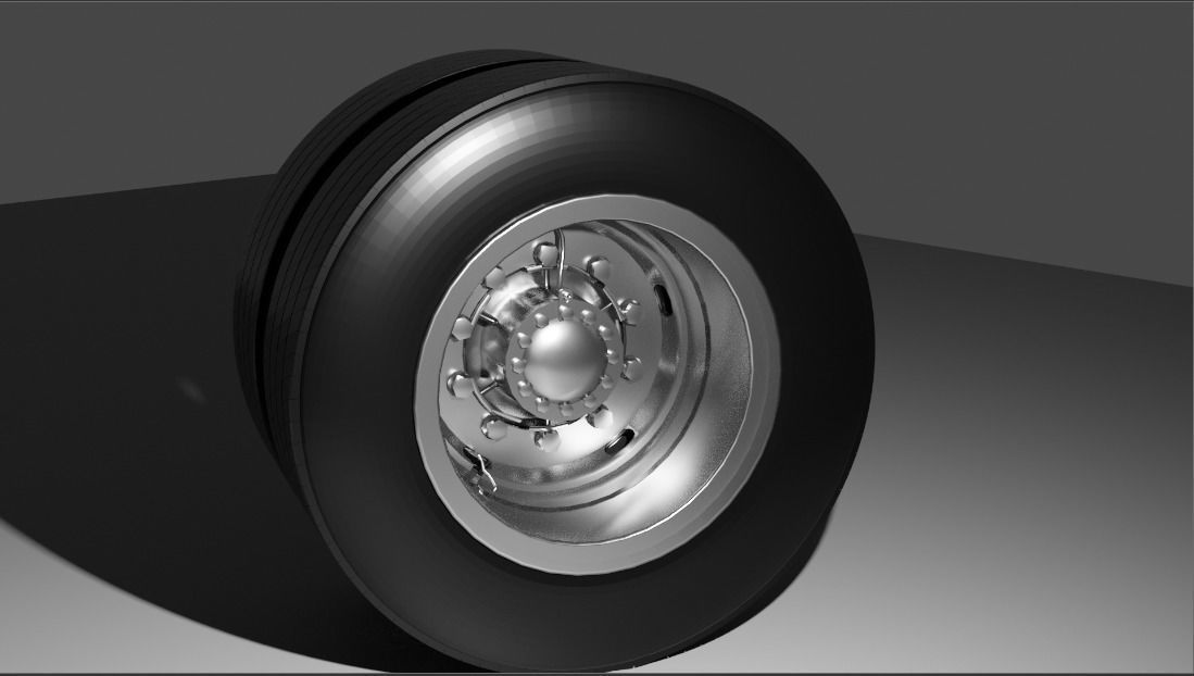 Bus Back wheels 3D model 3D print model_2