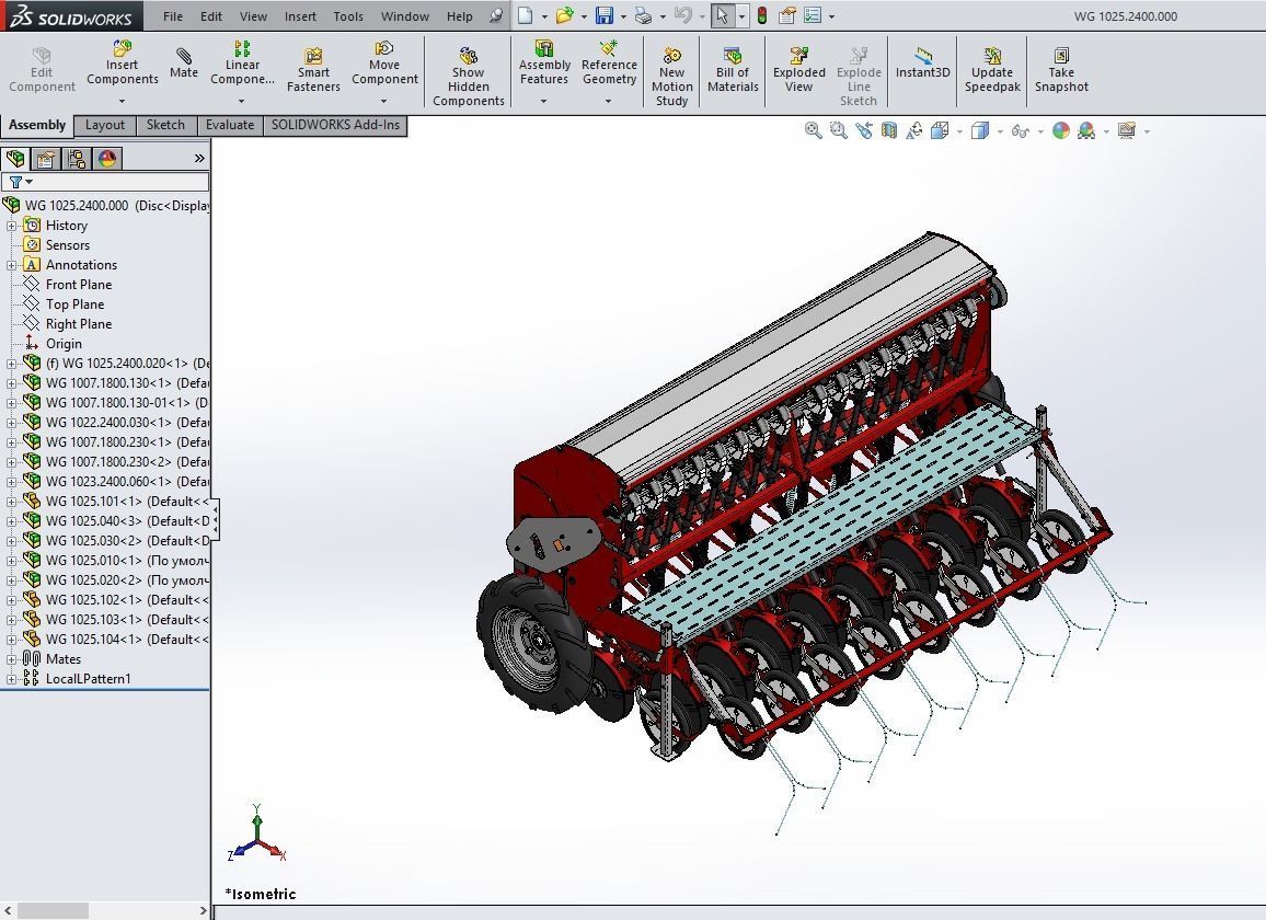 WG 1025 - Variator seed drill 3D model_19