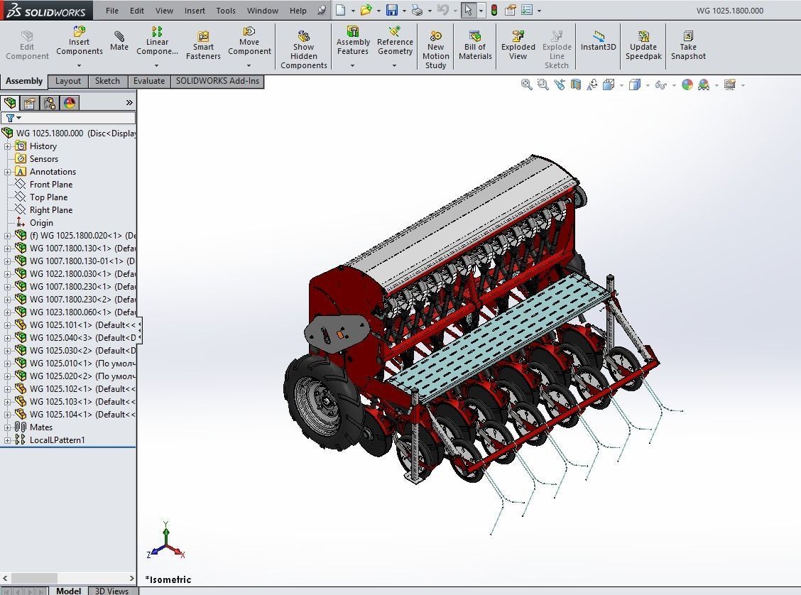 WG 1025 - Variator seed drill 3D model_18