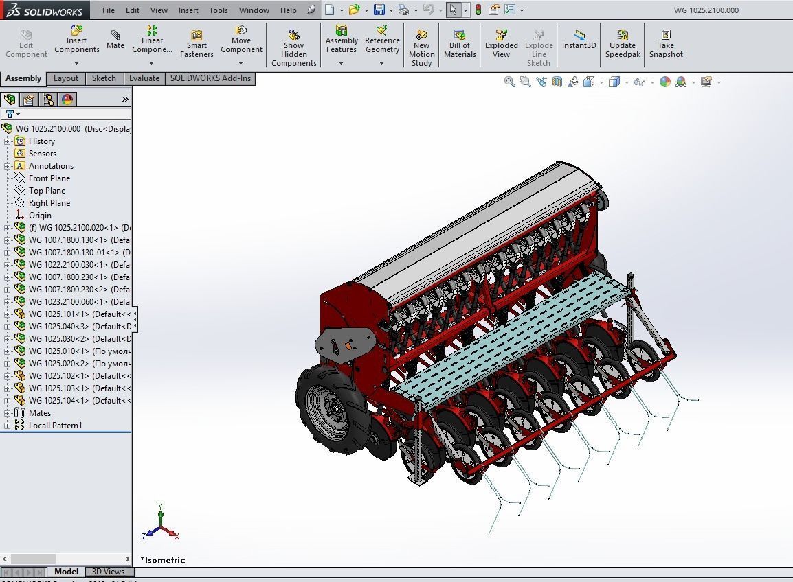 WG 1025 - Variator seed drill 3D model_16