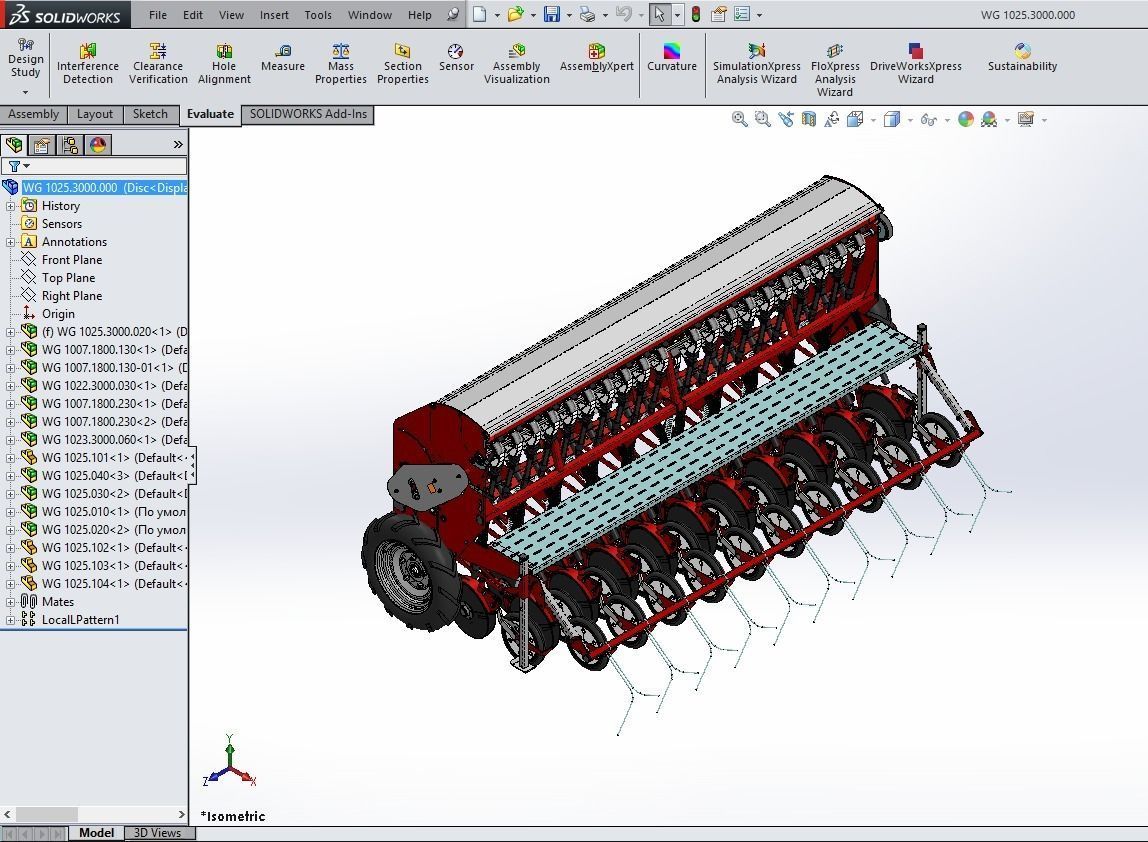 WG 1025 - Variator seed drill 3D model_15