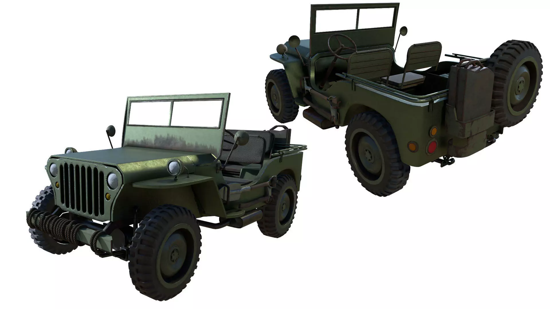 jeep world war 1 3D model