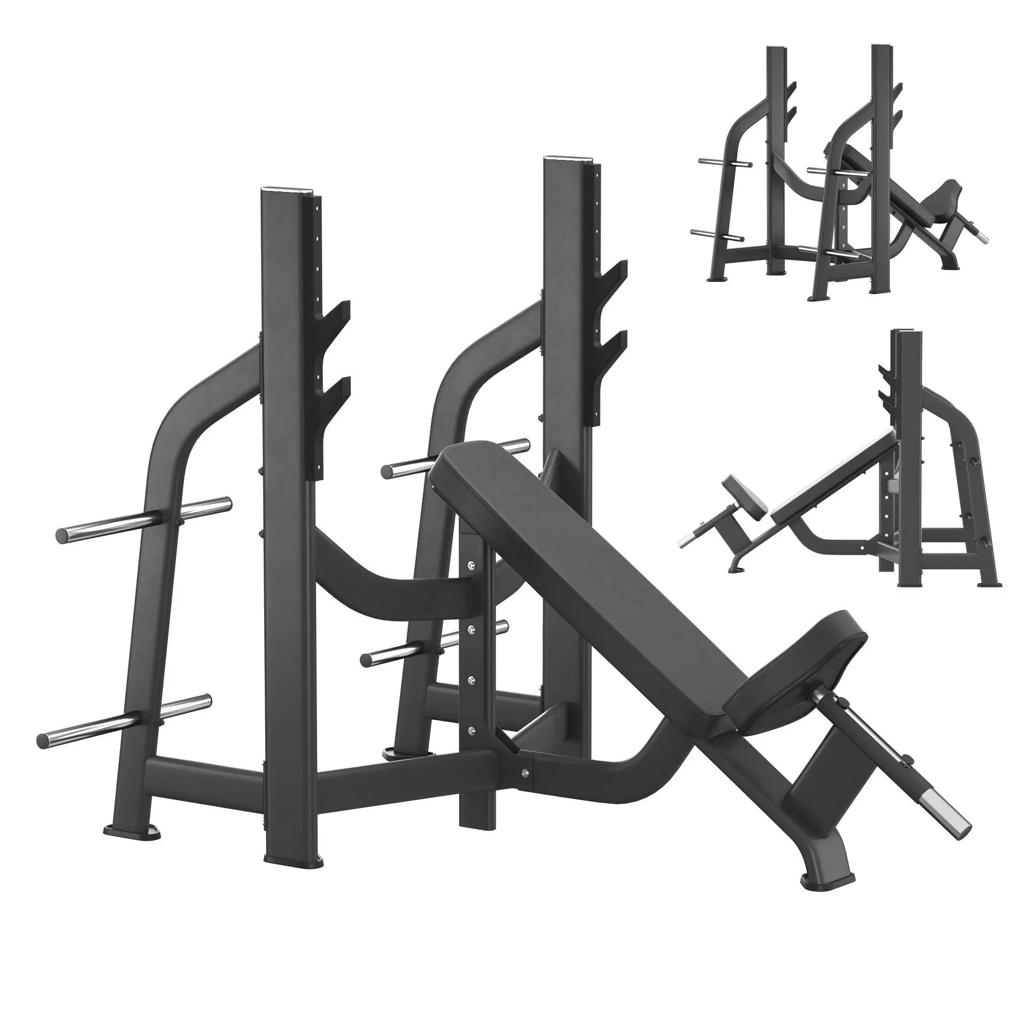 E-7042 Olympic Bench Incline 3D model_0