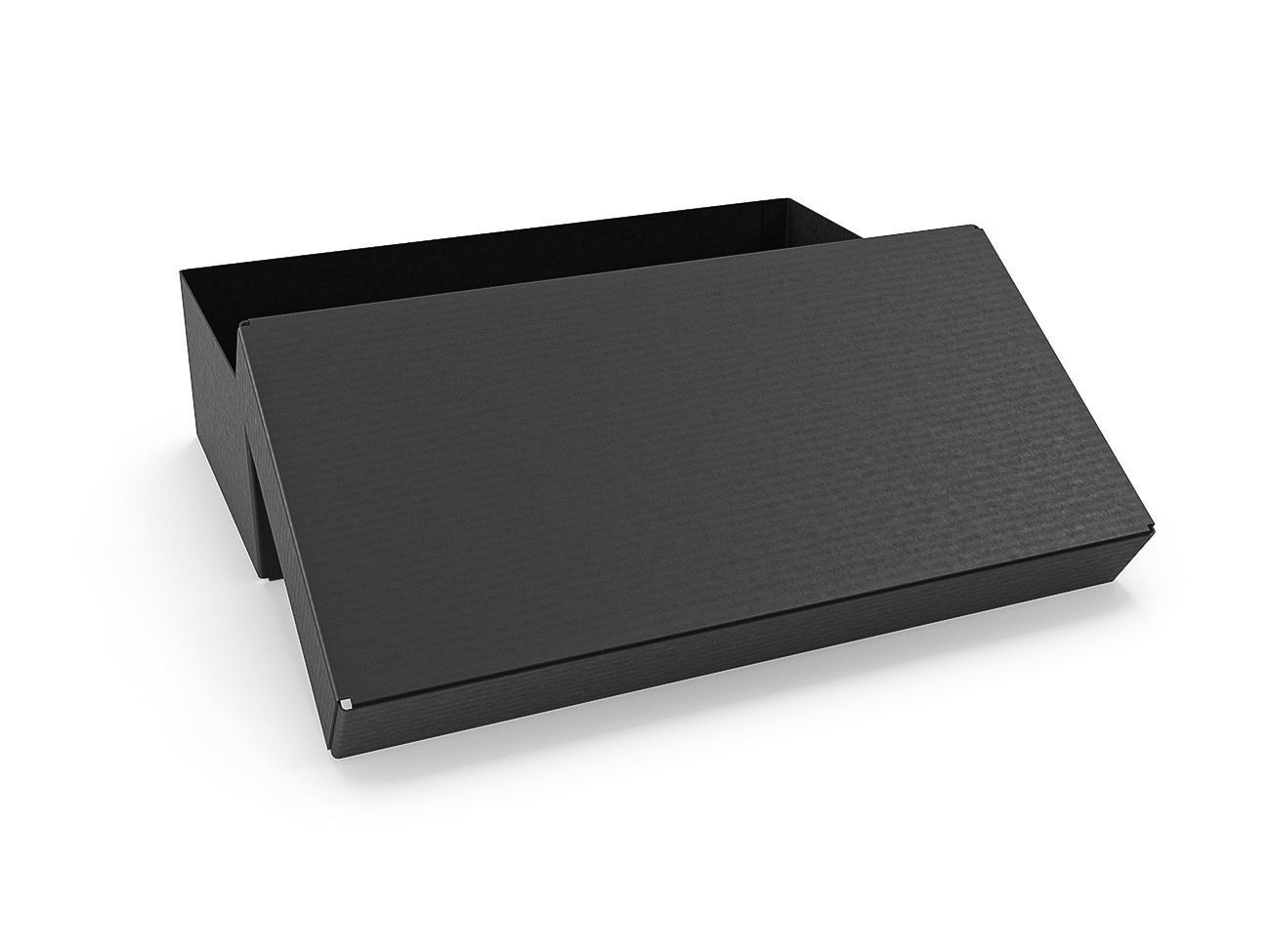 Cardboard box black 09 Low-poly 3D model_5