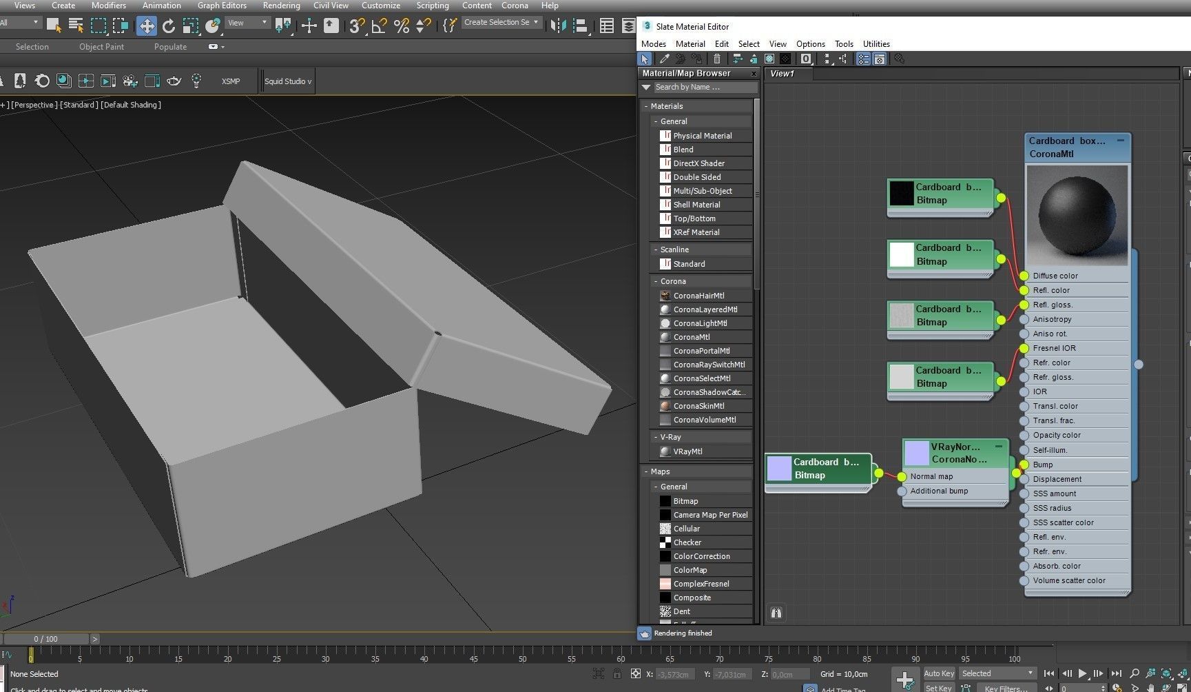 Cardboard box black 09 Low-poly 3D model_17