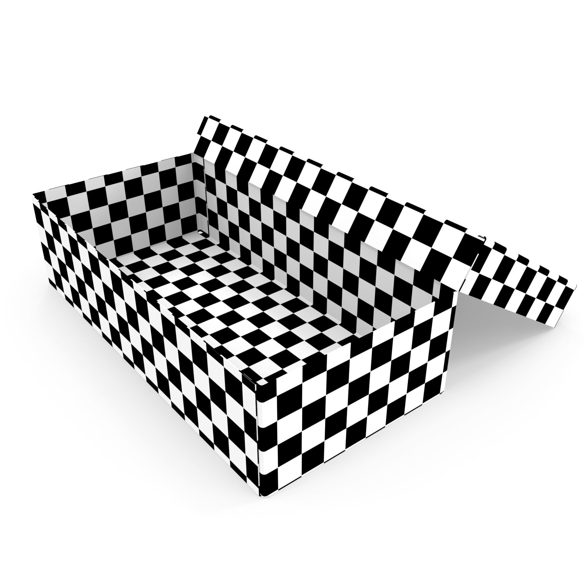 Cardboard box black 09 Low-poly 3D model_15