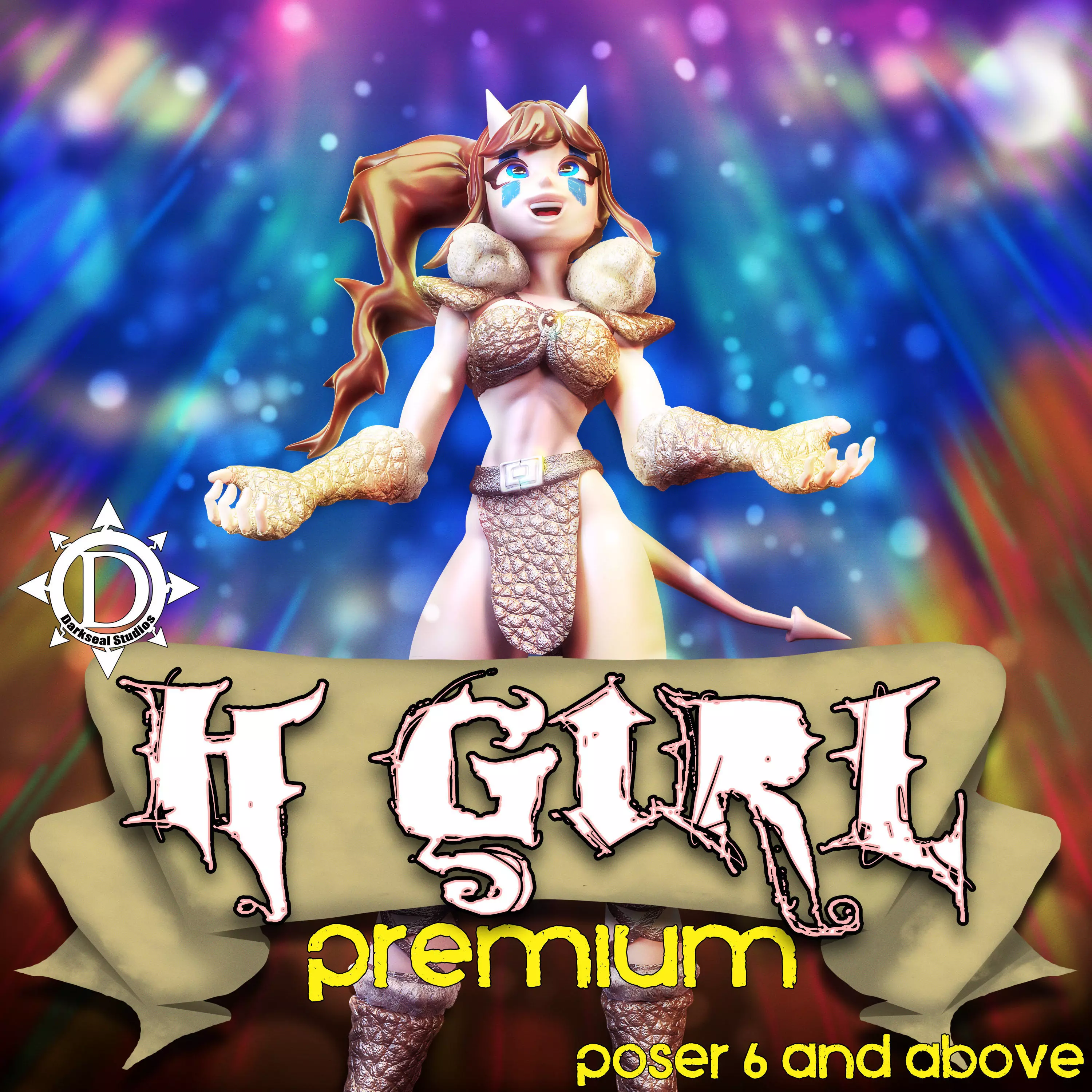 H Girl Premium Bundle for Daz3D and Poser 3D model_0