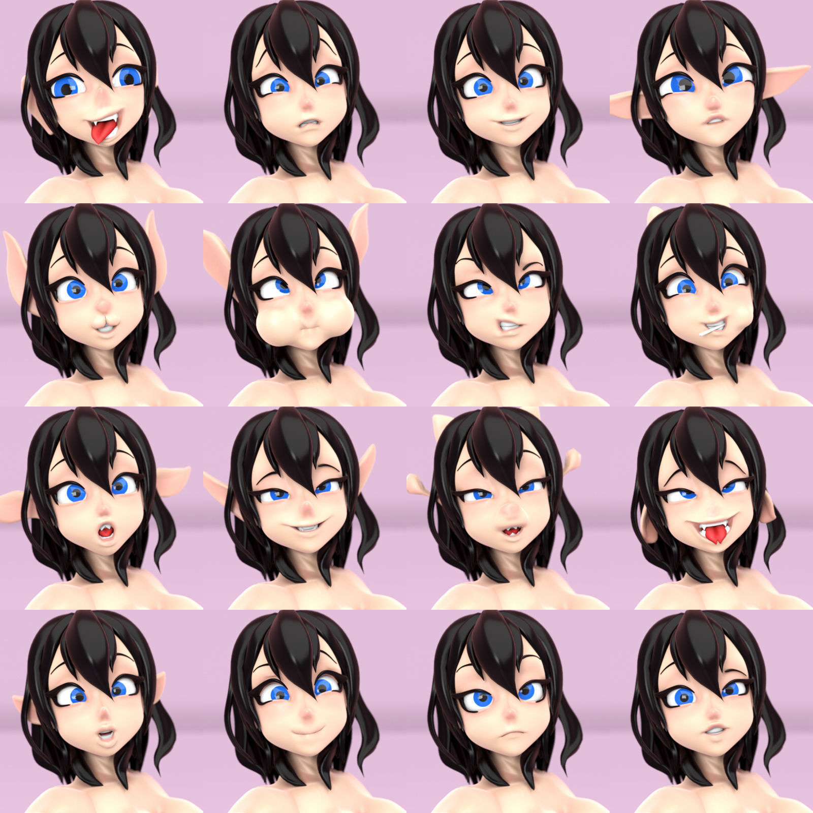 H Girl Premium Bundle for Daz3D and Poser 3D model_2